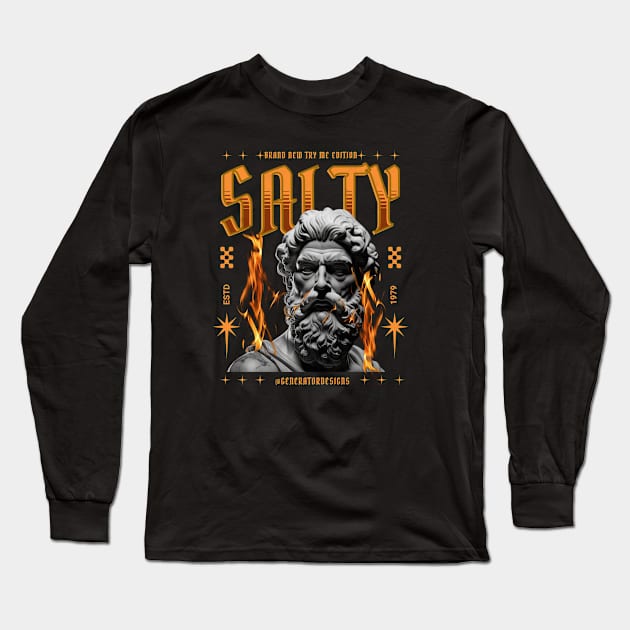 SALTY - Slang T-shirt Long Sleeve T-Shirt by GeneratorDesigns